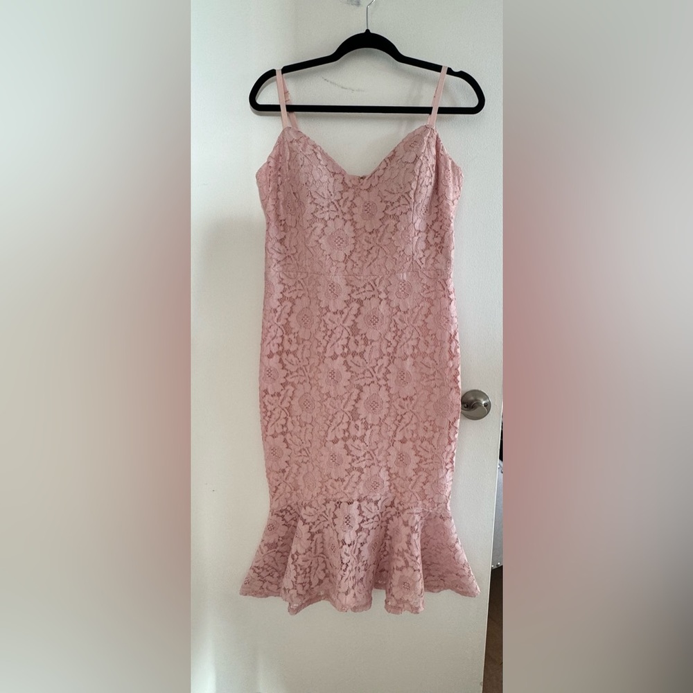 GUESS Pink Lace Dress - Size 12